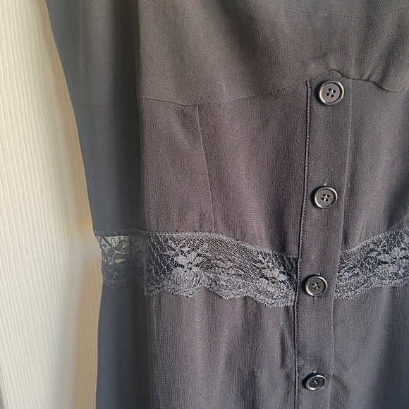 New Reformation Wynton Lace Midi Dress Black Size 2 - Picture 9 of 14